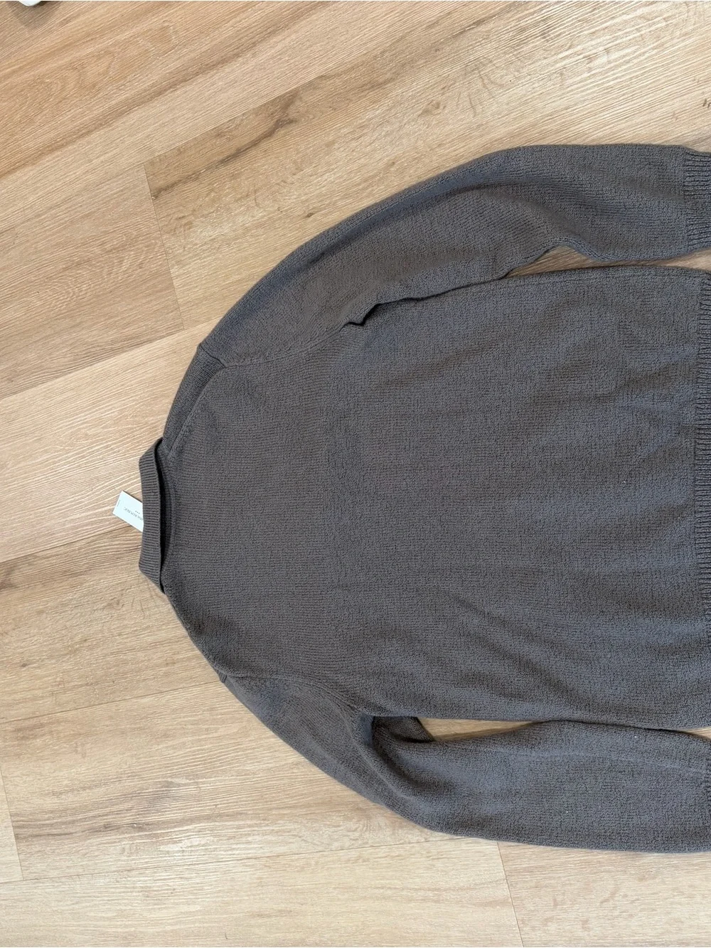 Banana Republic Men's Taupe Zip Polo Sweater